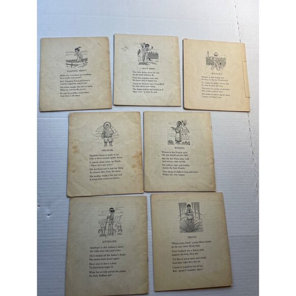 Vintage My Indian Library, The Platt & Munk Co. 1935, Near Complete 7 Volumes PB - Picture 3 of 8